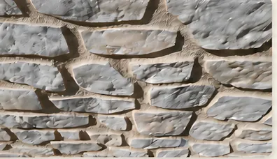 Gros plan sur une façade en pierre sculptée dans l’enduit à la chaux